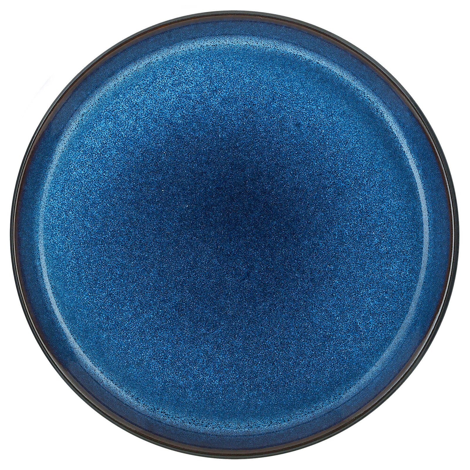 Bitz Bitz Gastro Tallerken Ø17 cm, blank mørkeblå/sort – produktfoto (Tallerkener)