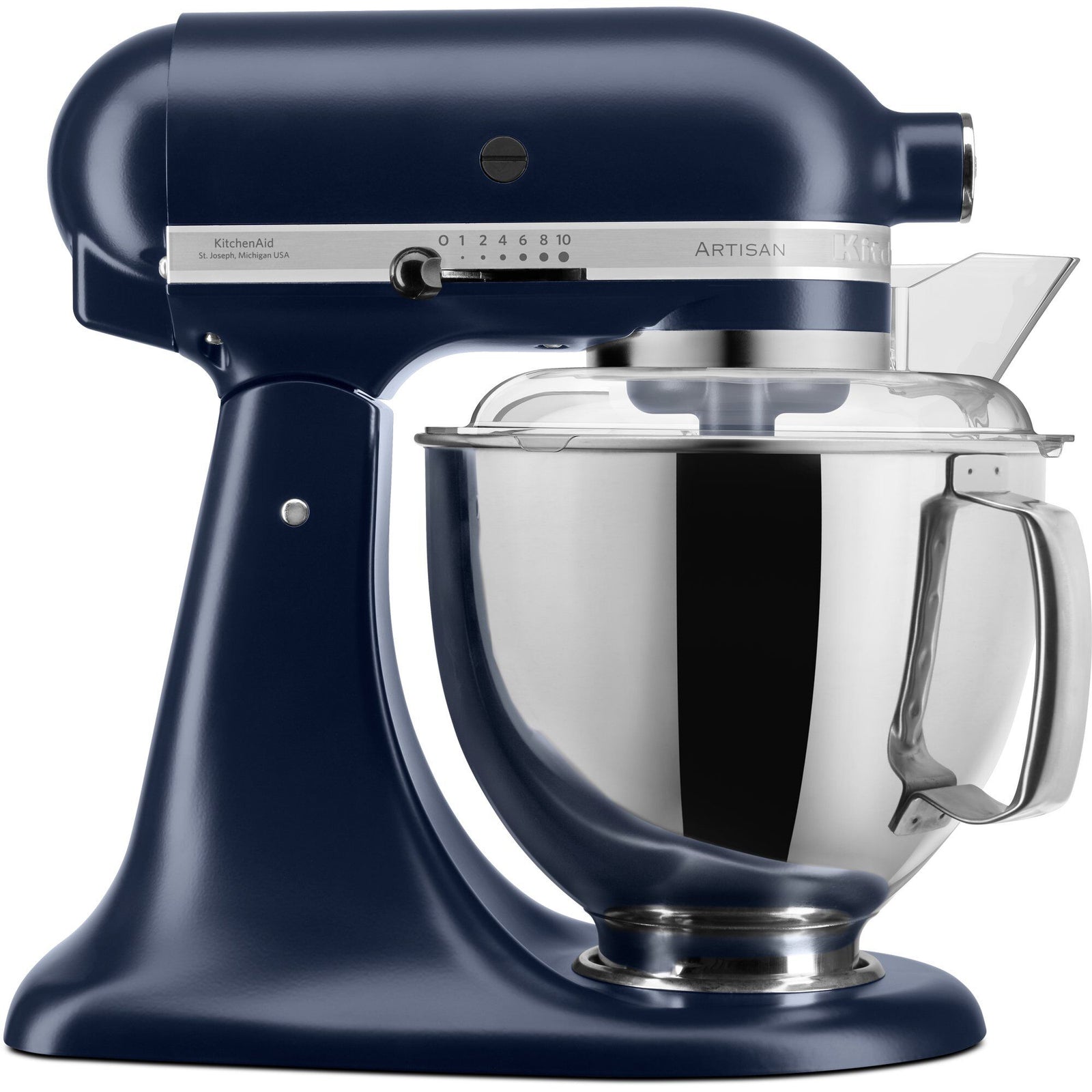 Kitchenaid Kitchenaid Artisan 5KSM175PSEIB røremaskine, mørk blå – vinkelbillede (Røremaskiner)