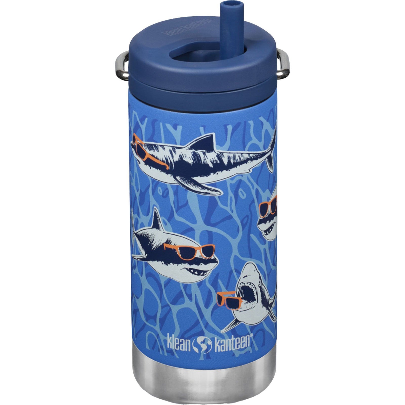 Klean kanteen Klean kanteen Isoleret Termoflaske TKWide 355 ml med Twist Cap, Sharks in Shades – produktvisning (Termokande)