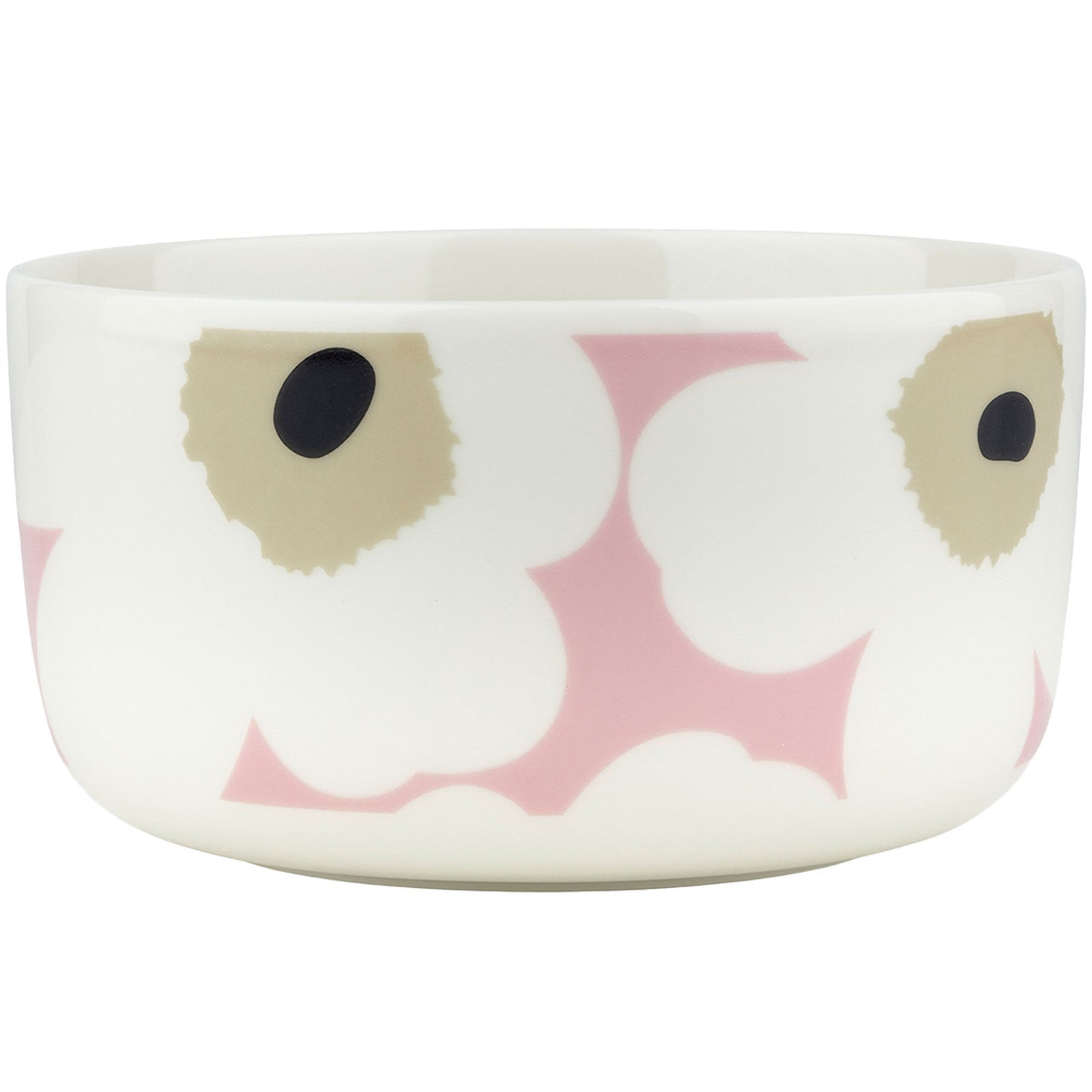 Marimekko Marimekko Unikko skål 5 dl, hvid/rosa/sand – produktfoto (Skål)