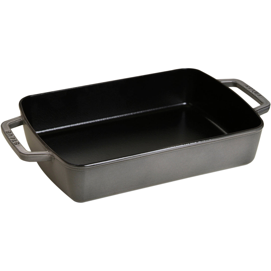 Staub Staub La Cocotte Ovnfast fad 30 x 20 cm., grå ❤ frontbillede (Ovnfast form)