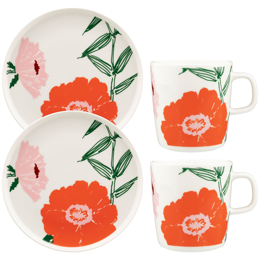 Marimekko Marimekko Puutarhakutsut Morgenmadssæt, 4 dele – close-up (Morgenmadssæt)