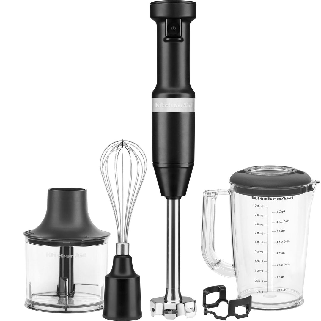 Kitchenaid Kitchenaid 5KHBV83EBM Stavblender, mat sort – produktfoto (Stavblender)