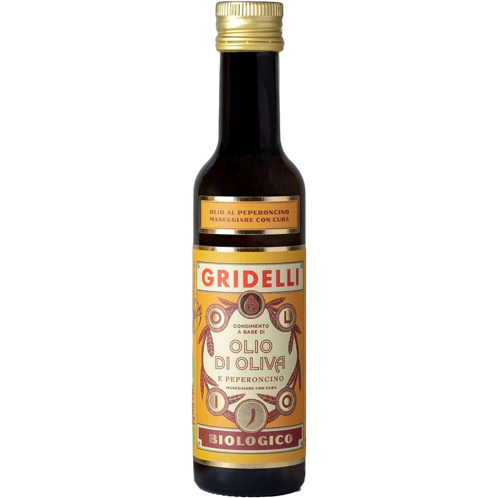 Fratelli gridelli Fratelli gridelli Al peperoncino olivenolie, 250 ml – produktfoto (Olie)