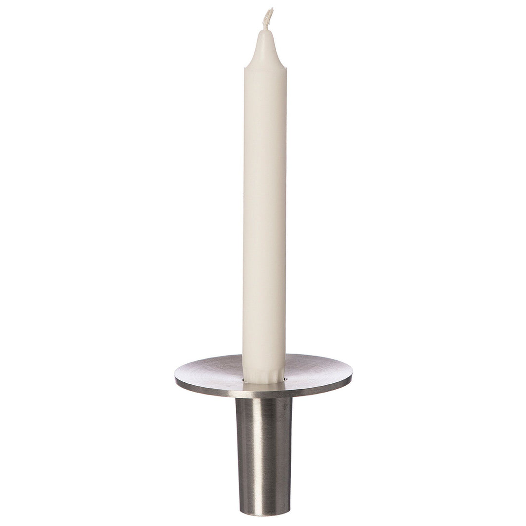 Ernst Ernst Lysestage, 7 cm, børstet metal – close-up (Lysestage)