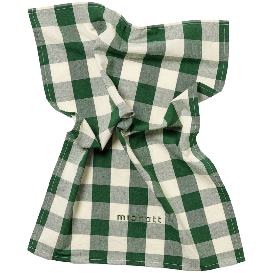 Midnatt Midnatt Elsa viskestykke 50 70 cm, grøn/beige – produktbillede (Køkkenhåndklæde)