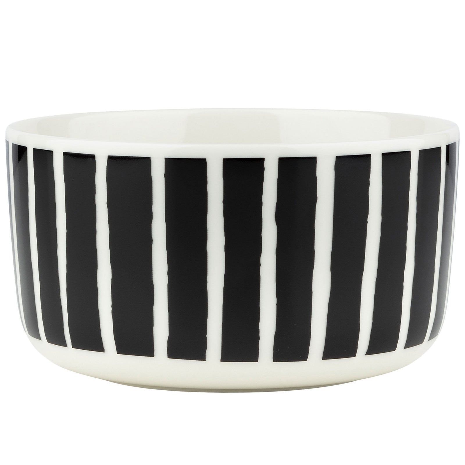 Marimekko Marimekko Piccolo skål 5 dl, sort/hvid ❤ frontbillede (Skål)