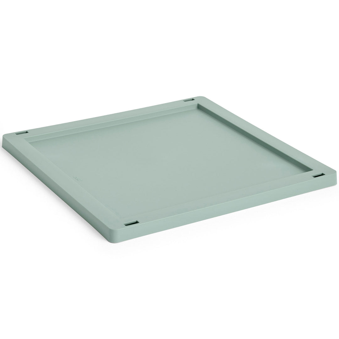 Hay HAY Color Crate Medium Square Låg, sage green – produktvisning (Opbevaringsboks)