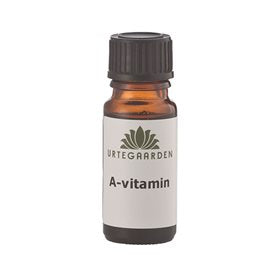 Detaljeret produktbillede af Urtegaarden A-vitamin 10ml. på tilbud