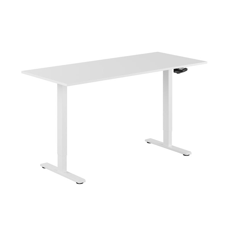 Produktbillede af ECO Hæve/Sænkebord manuelt 160x70cm Hvid-hvid på tilbud