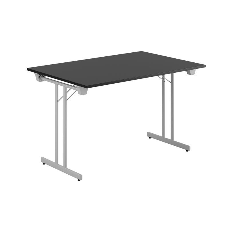 Produktbillede af Dinner Style 120x80cm Sammenklappeligt bord Sort-grå på tilbud
