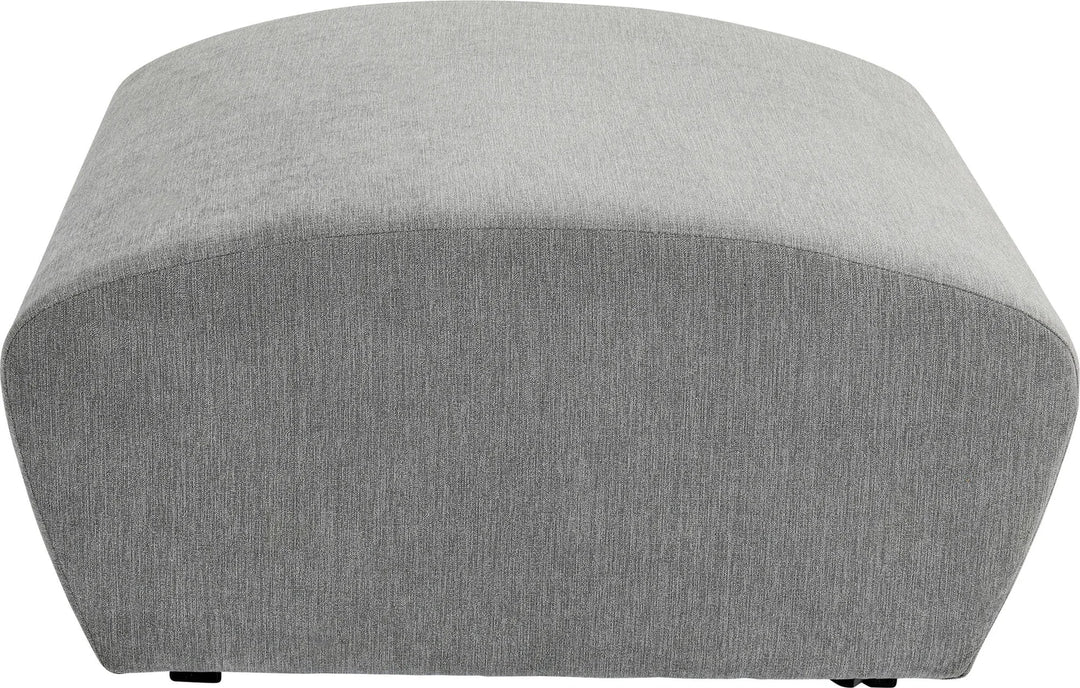 KARE DESIGN Lucca Grey puf til modul sofa 76 cm grå stof og PVC