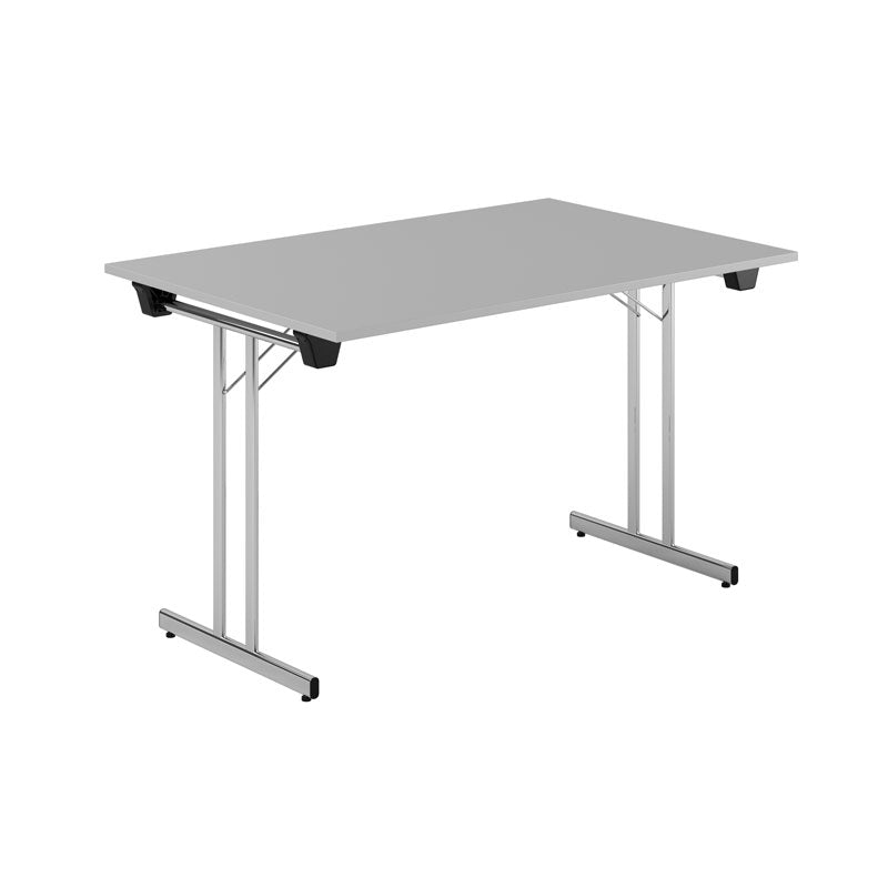 Produktbillede af Dinner Style 120x80cm Sammenklappeligt bord Grå-krom på tilbud