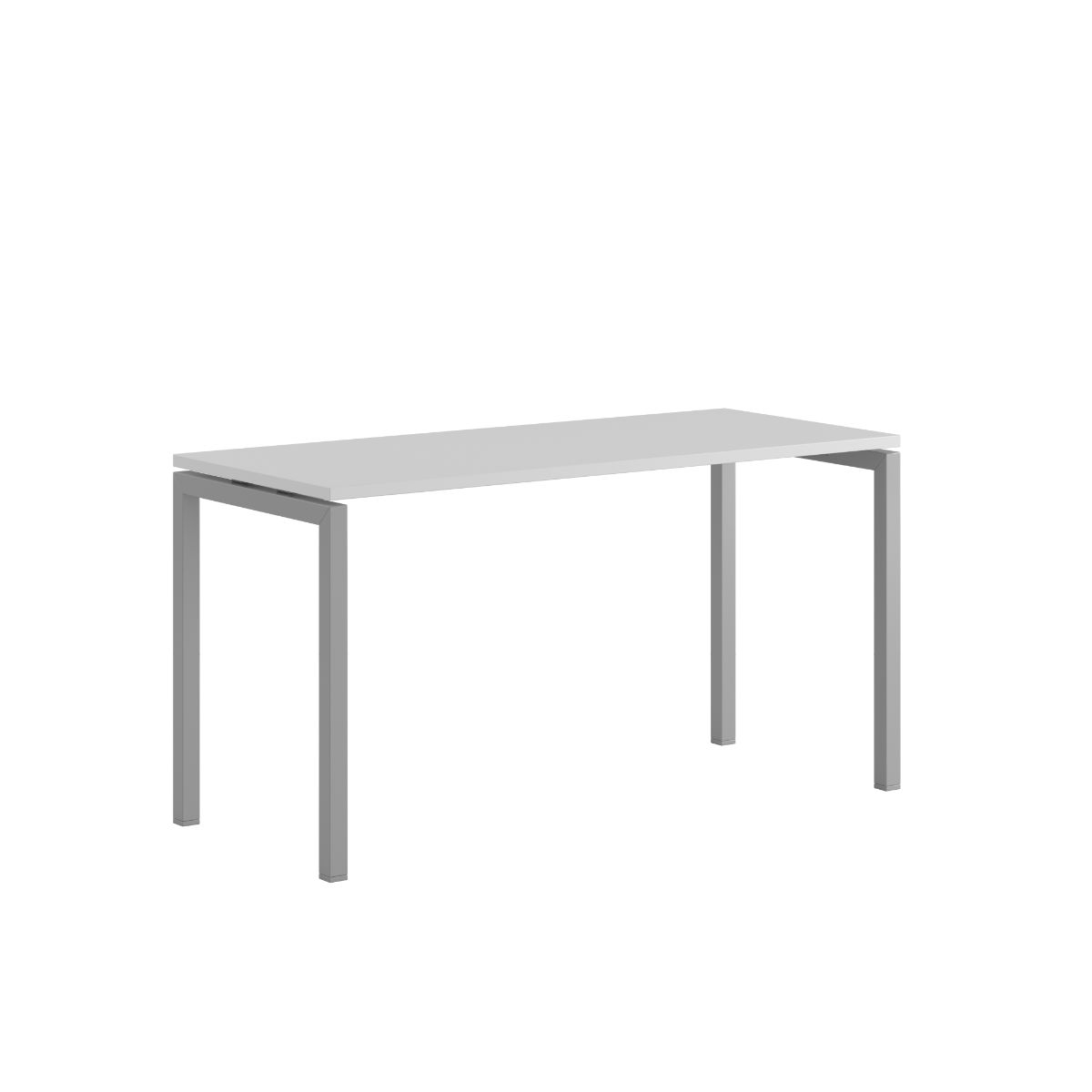 Produktbillede af Luna U Bord 140x60cm Hvid-grå på tilbud