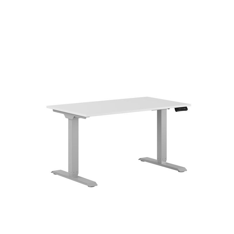 Produktbillede af Premium Hæve/Sænkebord m/2 motorer 120x70cm Hvid-grå på tilbud
