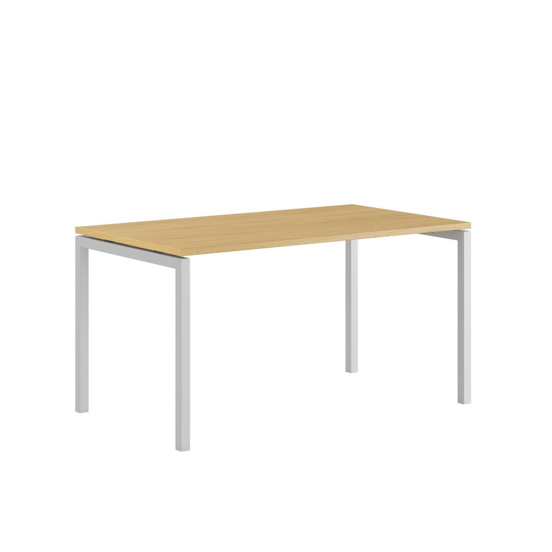 Produktbillede af Luna U Bord 140x80cm Eg-hvid på tilbud