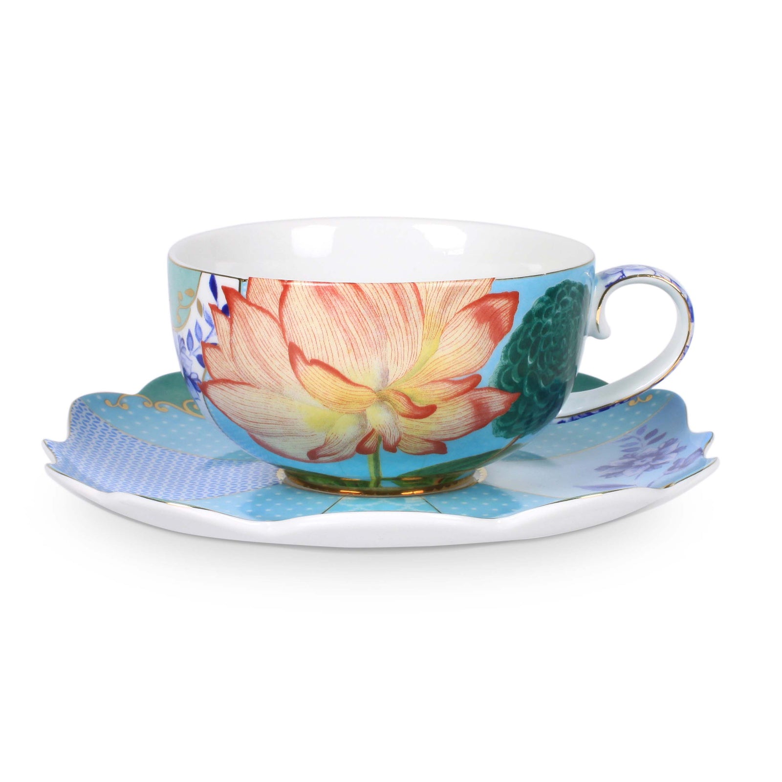 Produktbillede af Cup and Saucer Royal Flowers 225ml på tilbud i høj kvalitet