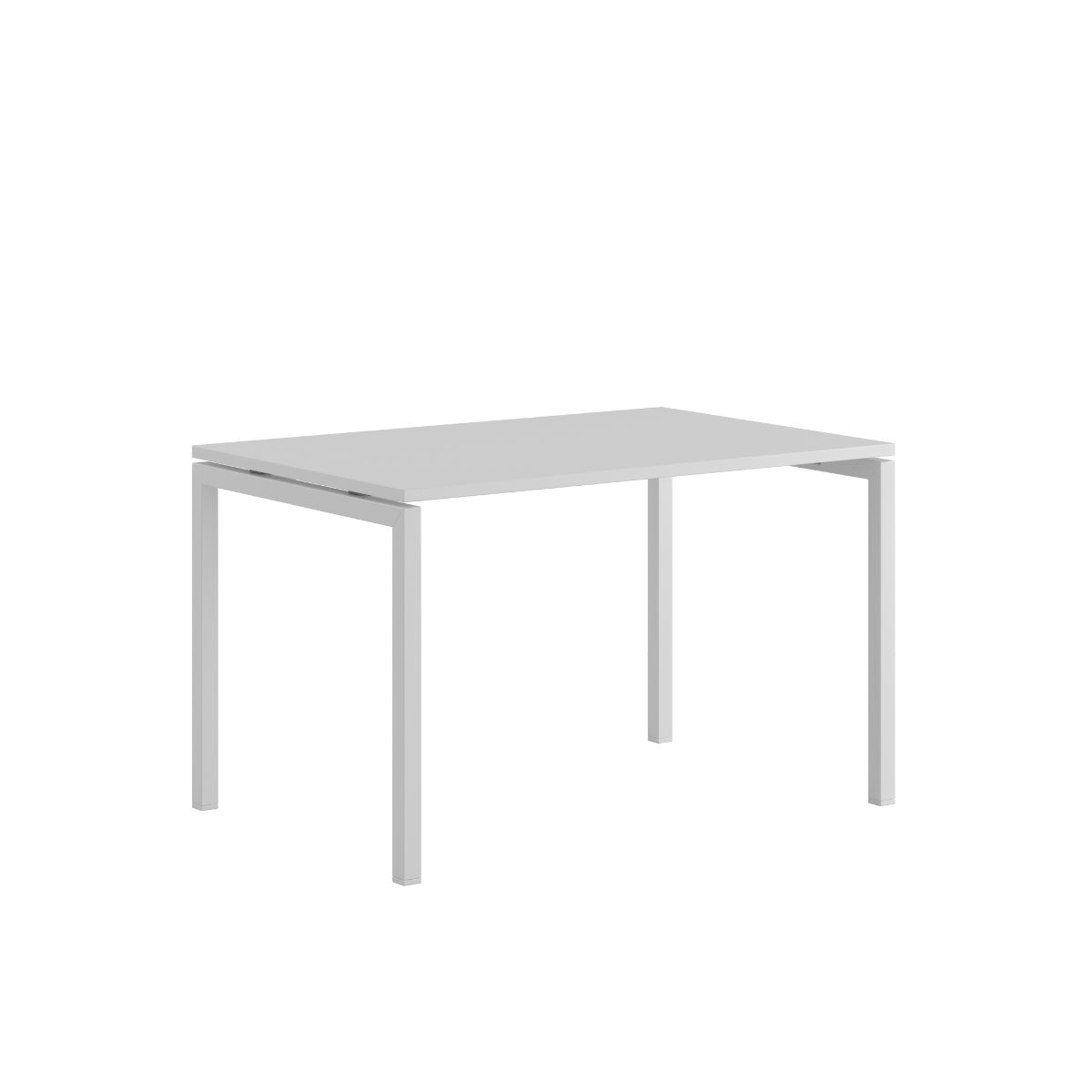Produktbillede af Luna U Bord 120x80cm Hvid-hvid på tilbud