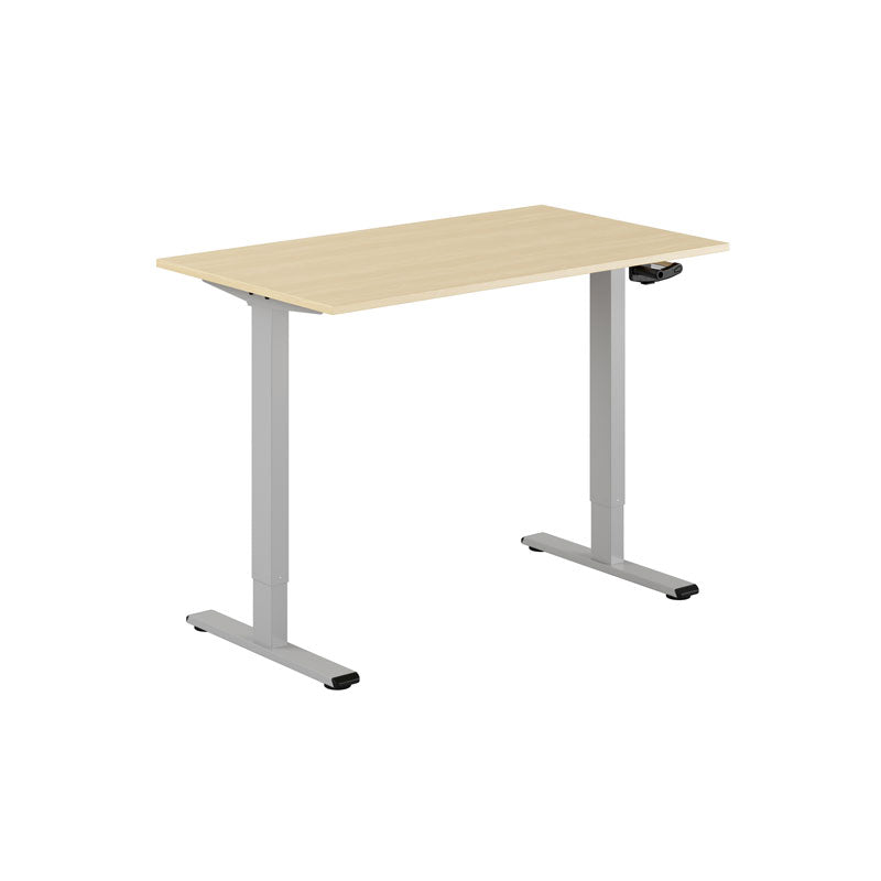 Produktbillede af ECO Hæve/Sænkebord manuelt 120x70cm Urban-grå på tilbud