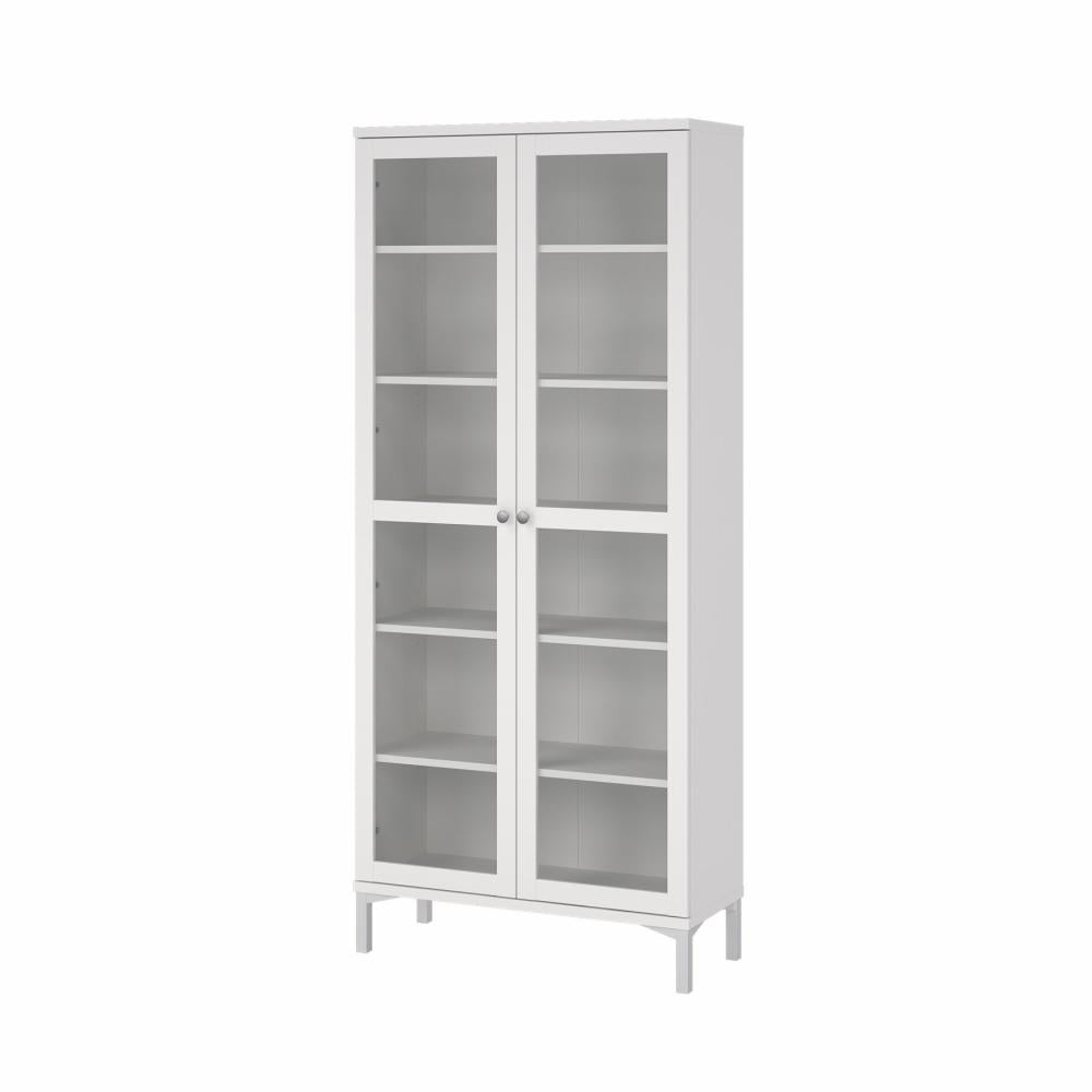 TVILUM Roma porcelænsskab med 2 låger hvid 88,7 x 36,25 x 202,8 cm