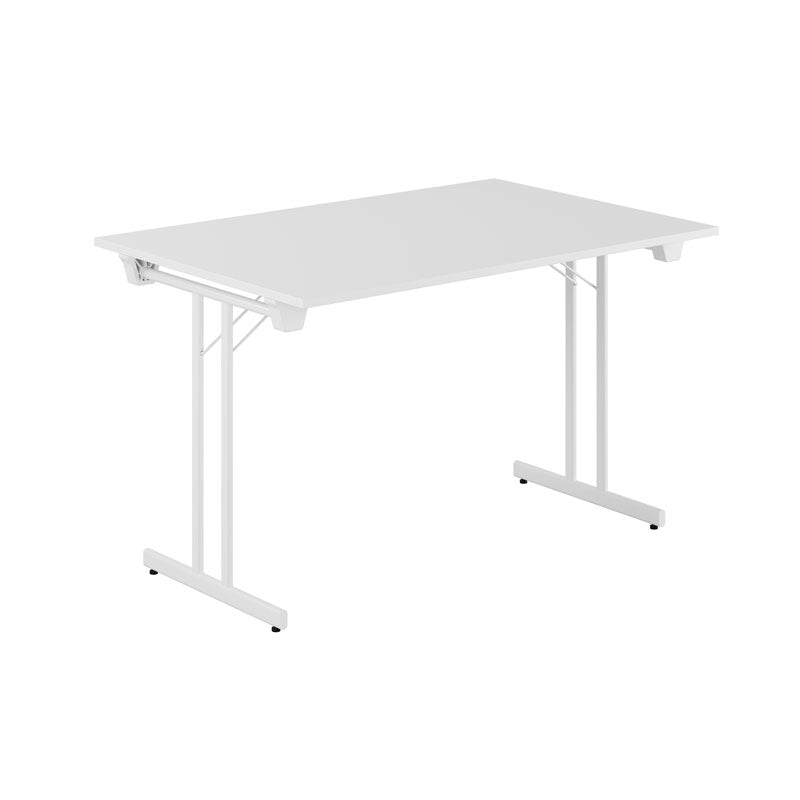 Produktbillede af Dinner Style 120x80cm Sammenklappeligt bord Hvid-hvid på tilbud