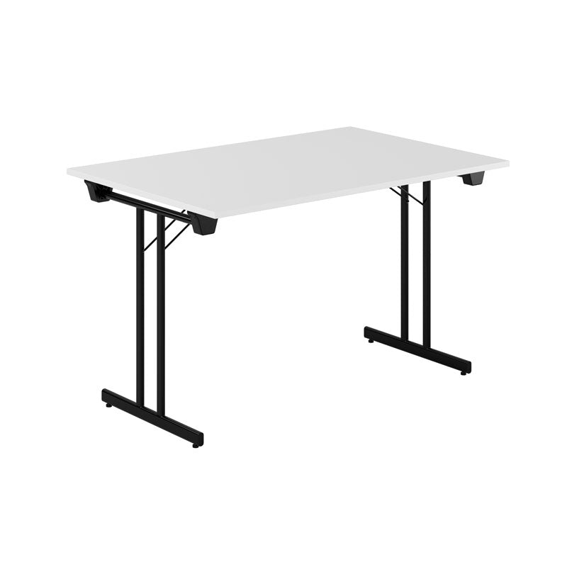 Produktbillede af Dinner Style 120x80cm Sammenklappeligt bord Hvid-sort på tilbud