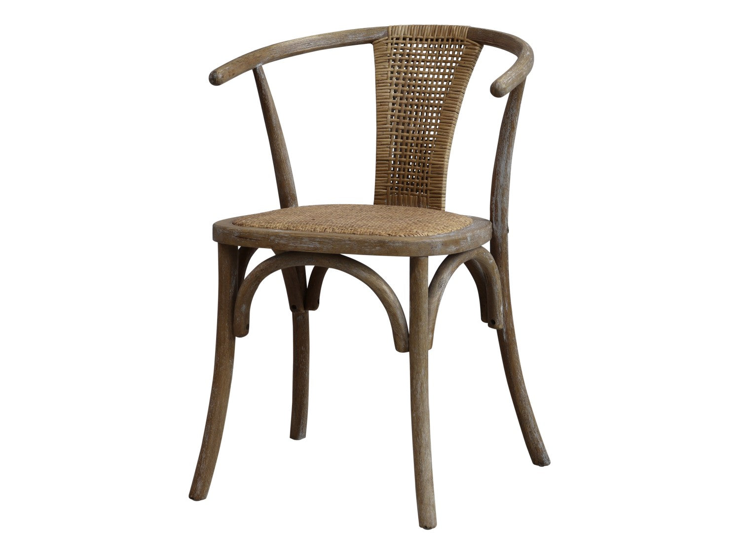 Produktbillede af CHIC ANTIQUE FRANSK SPISESTOL M/FLETSÆDE/RUND RYG 79 i premium kvalitet