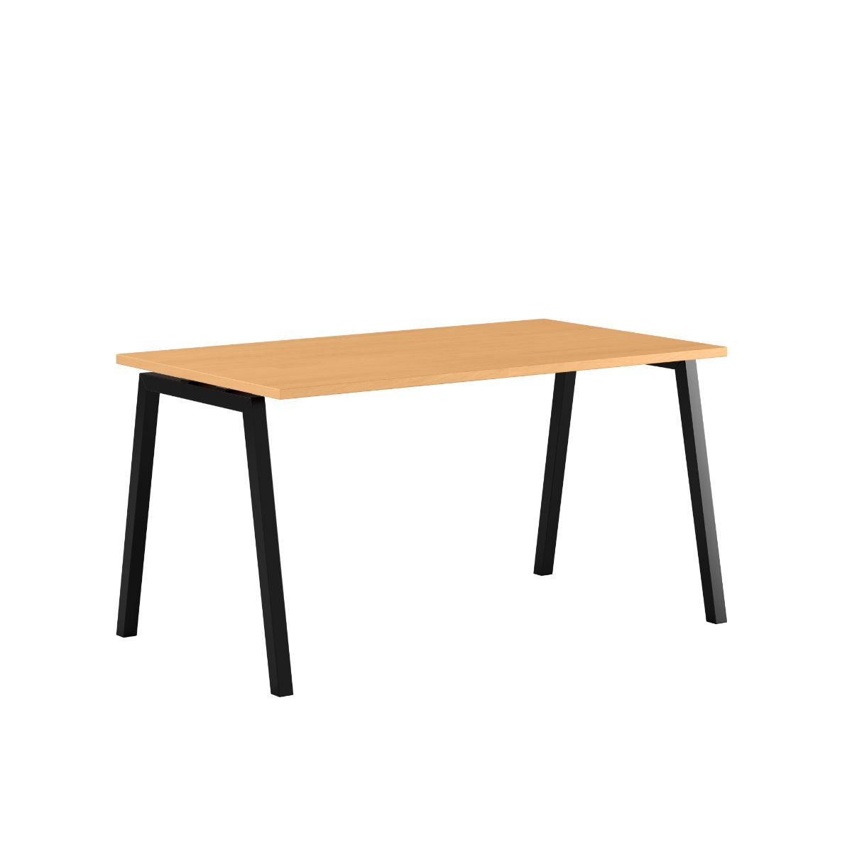 Produktbillede af Luna A Bord 140x80cm Bøg-sort på tilbud
