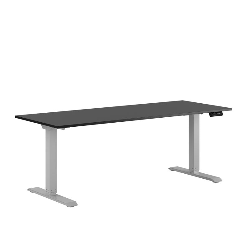 Produktbillede af Premium Hæve/Sænkebord m/2 motorer 180x70cm Sort-grå på tilbud