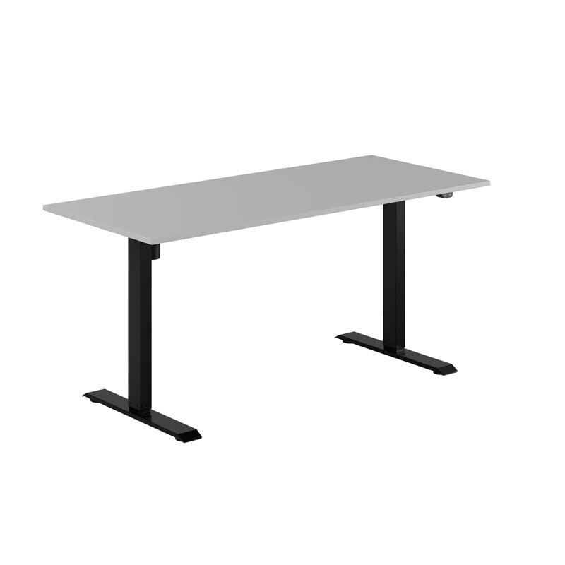 Produktbillede af EASY Hæve/Sænkebord m/1 motor 160x70cm Grå-sort på tilbud