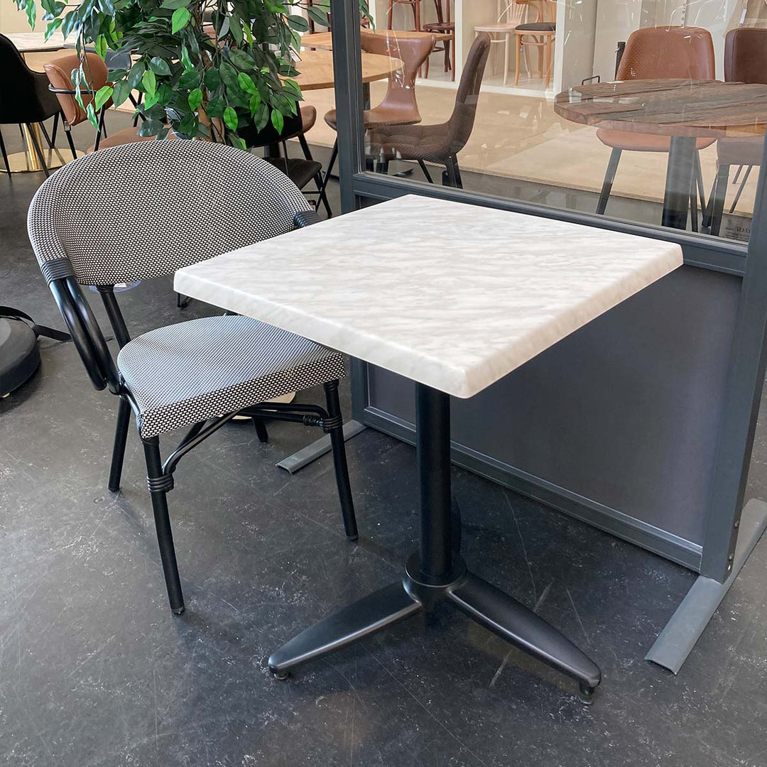 Produktbillede af WERZALIT Marmorlook bordplade firkantet 60x60 cm på tilbud