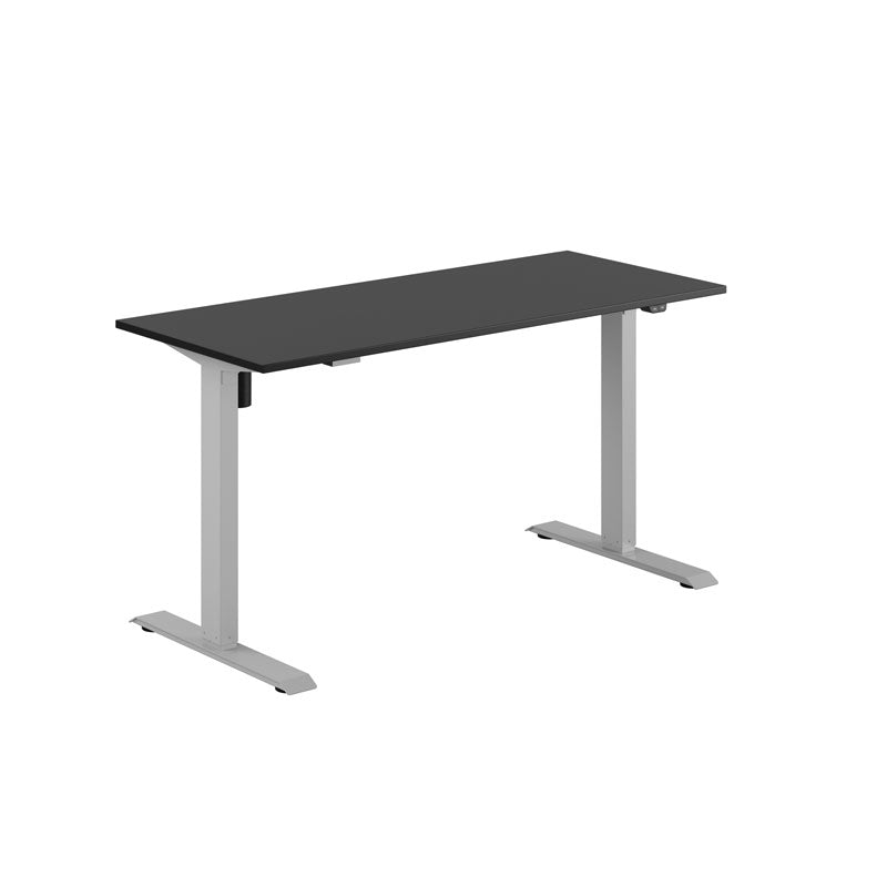 Produktbillede af EASY Hæve/Sænkebord m/1 motor 140x60cm Sort-grå på tilbud