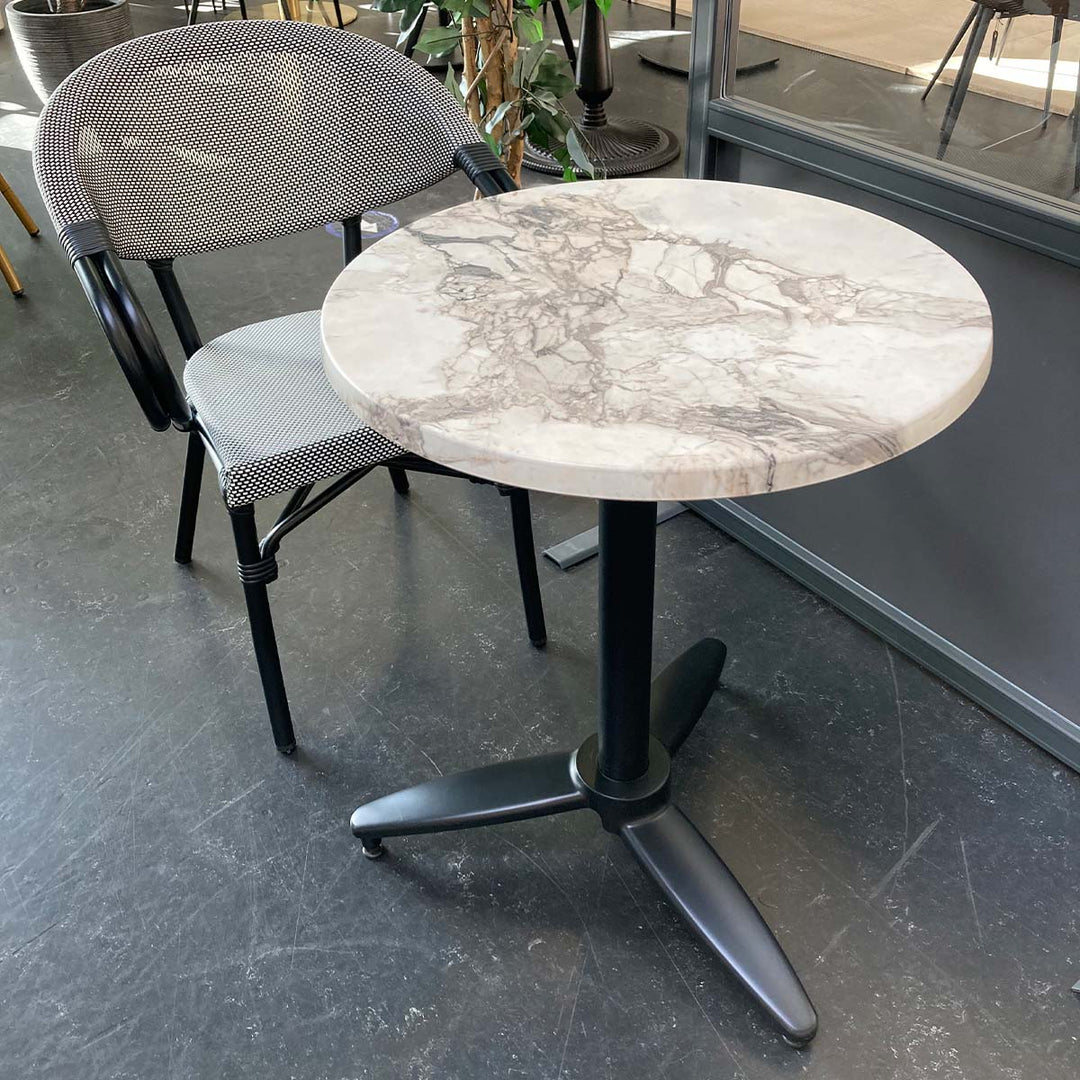 Produktbillede af WERZALIT Marmor Almeria bordplade rund ø60cm på tilbud
