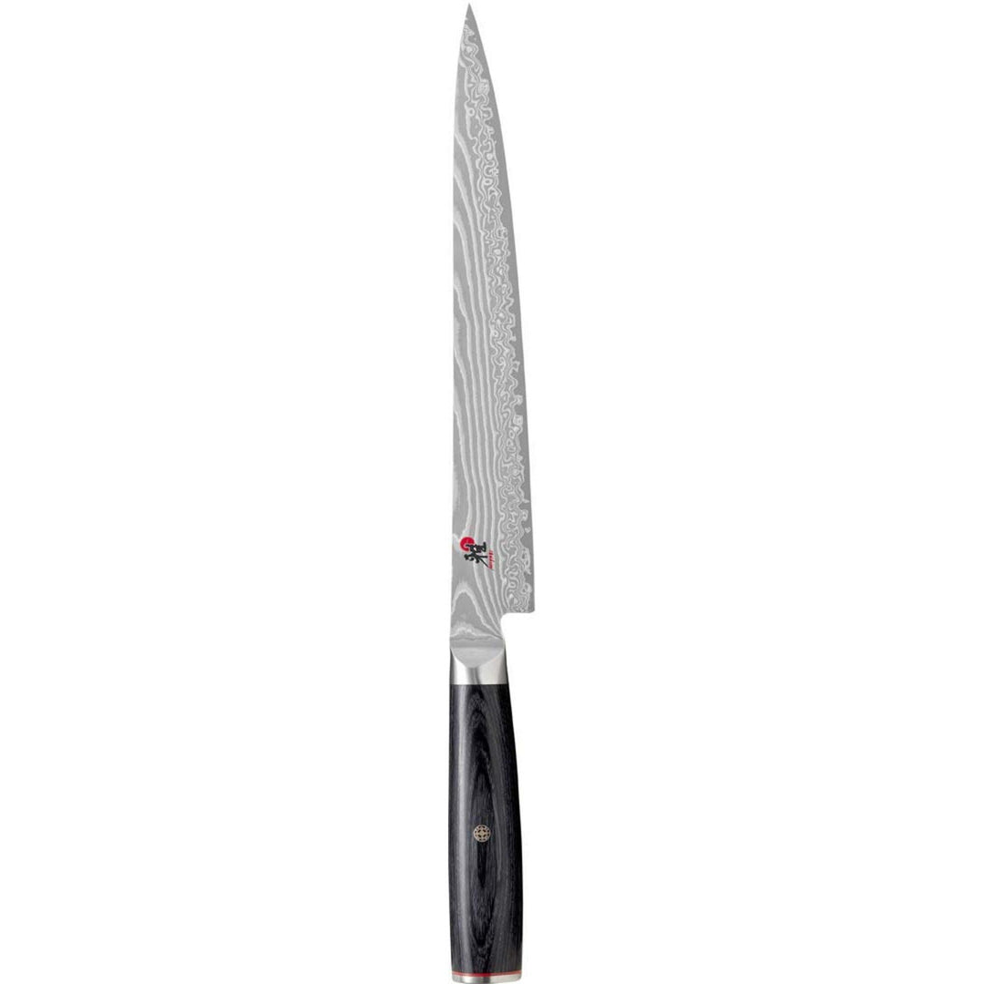Miyabi Miyabi 5000FCD Sujihiki trancherkniv, 24 cm. – billede i brug (Skæreknive)