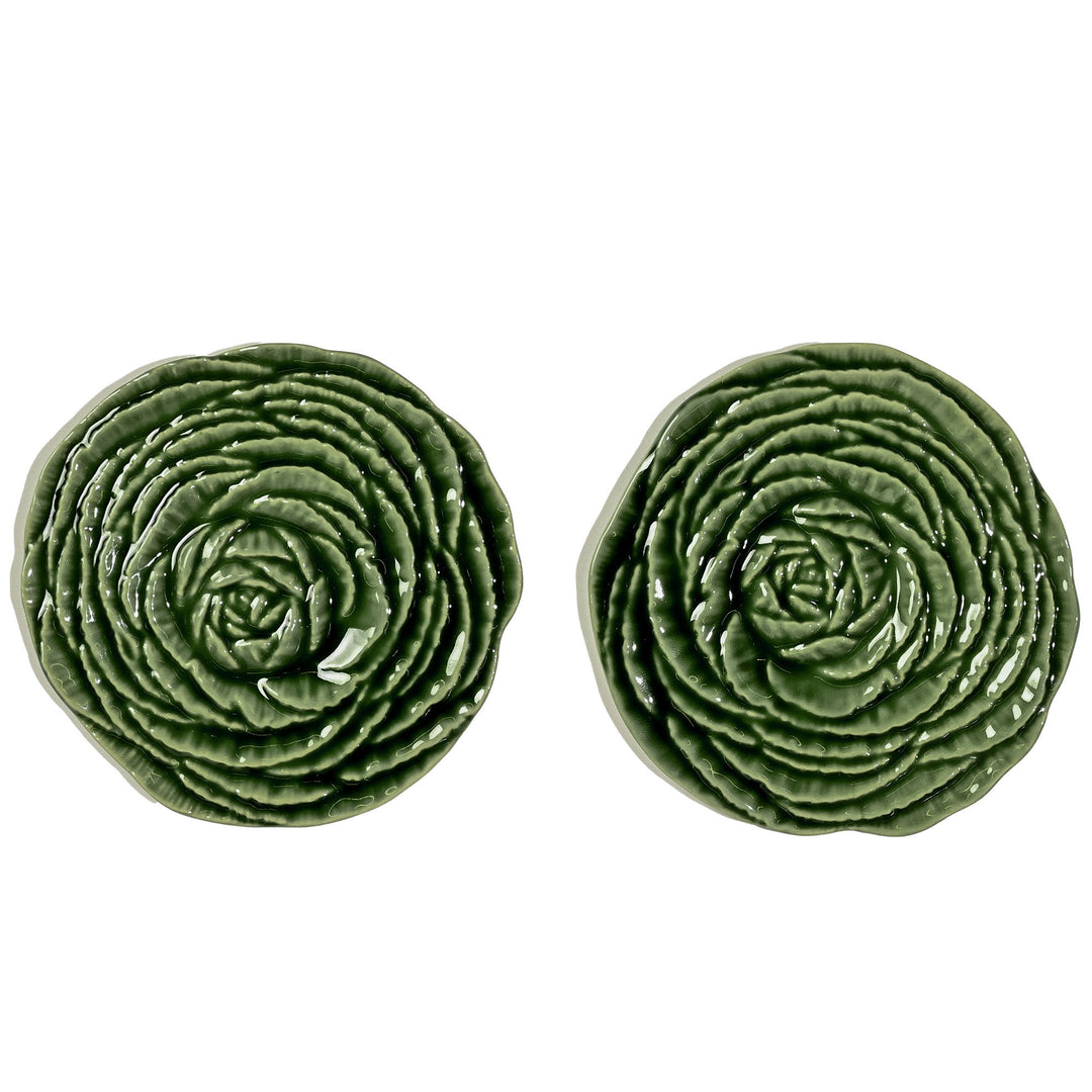 Byon Byon Veggie coaster, grøn, 2 stk. – produktvisning (Glasunderlag)