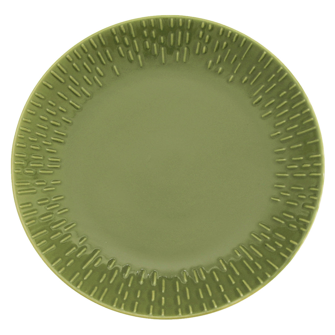 Aida Aida Confetti desserttallerken 21 cm, olive ❤ produktfoto i kategorien Desserttallerken