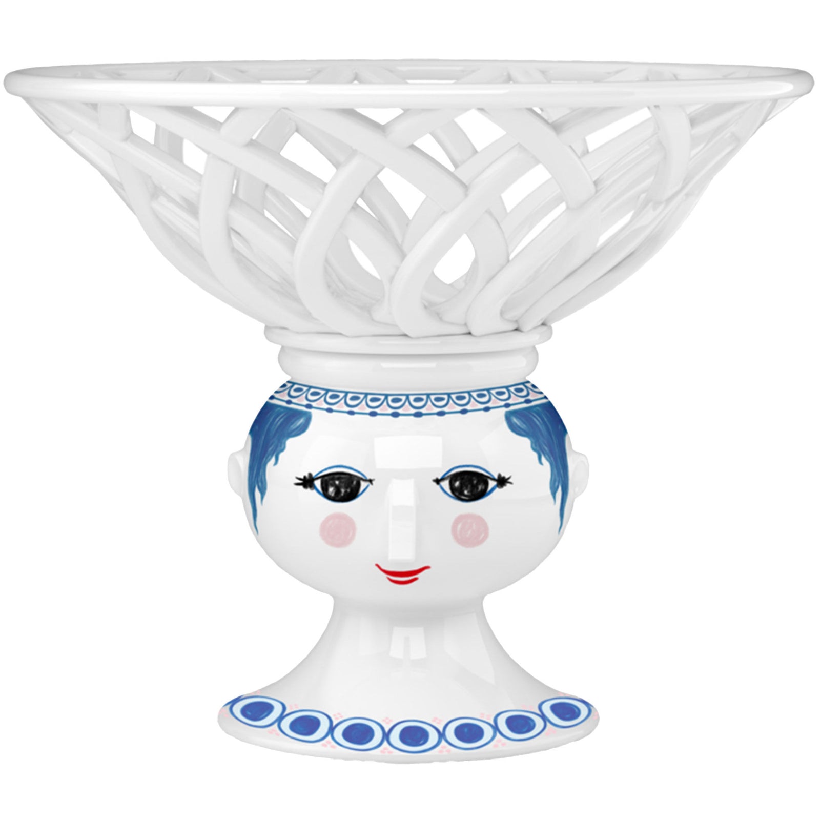 Bjørn wiinblad Bjørn Wiinblad Dora Frugtskål 25 cm, blå – produktvisning (Frugtfad)