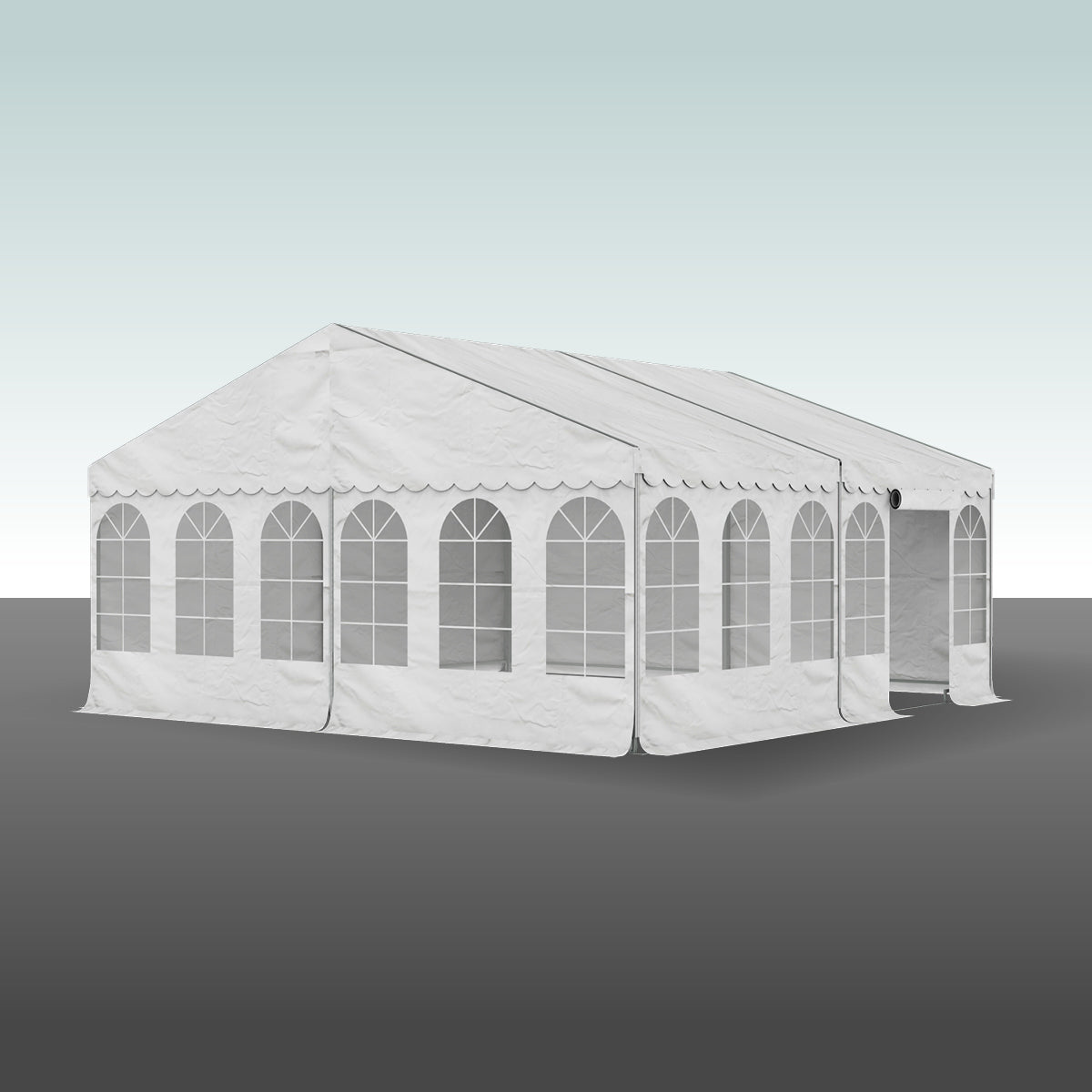Produktbillede af Partytelt Komplet 6 x 12 mtr. HVID på tilbud
