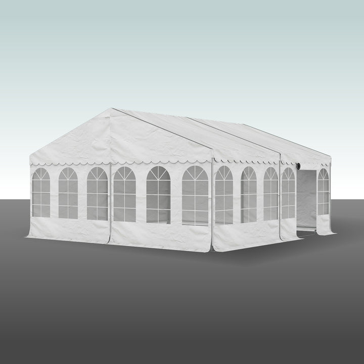 Produktbillede af Partytelt Komplet 6 x 12 mtr. HVID på tilbud