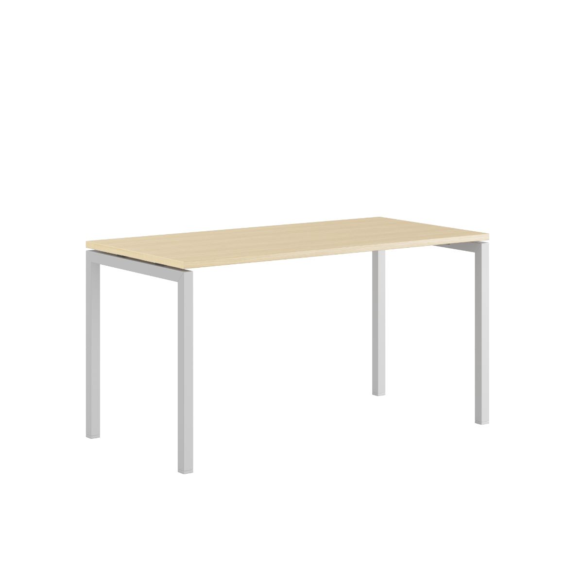 Produktbillede af Luna U Bord 140x70cm Birk-hvid på tilbud