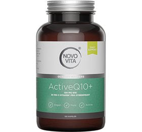 Detaljeret produktbillede af NovoVita Active Q10+ 120 kap 2 for 570,- på tilbud