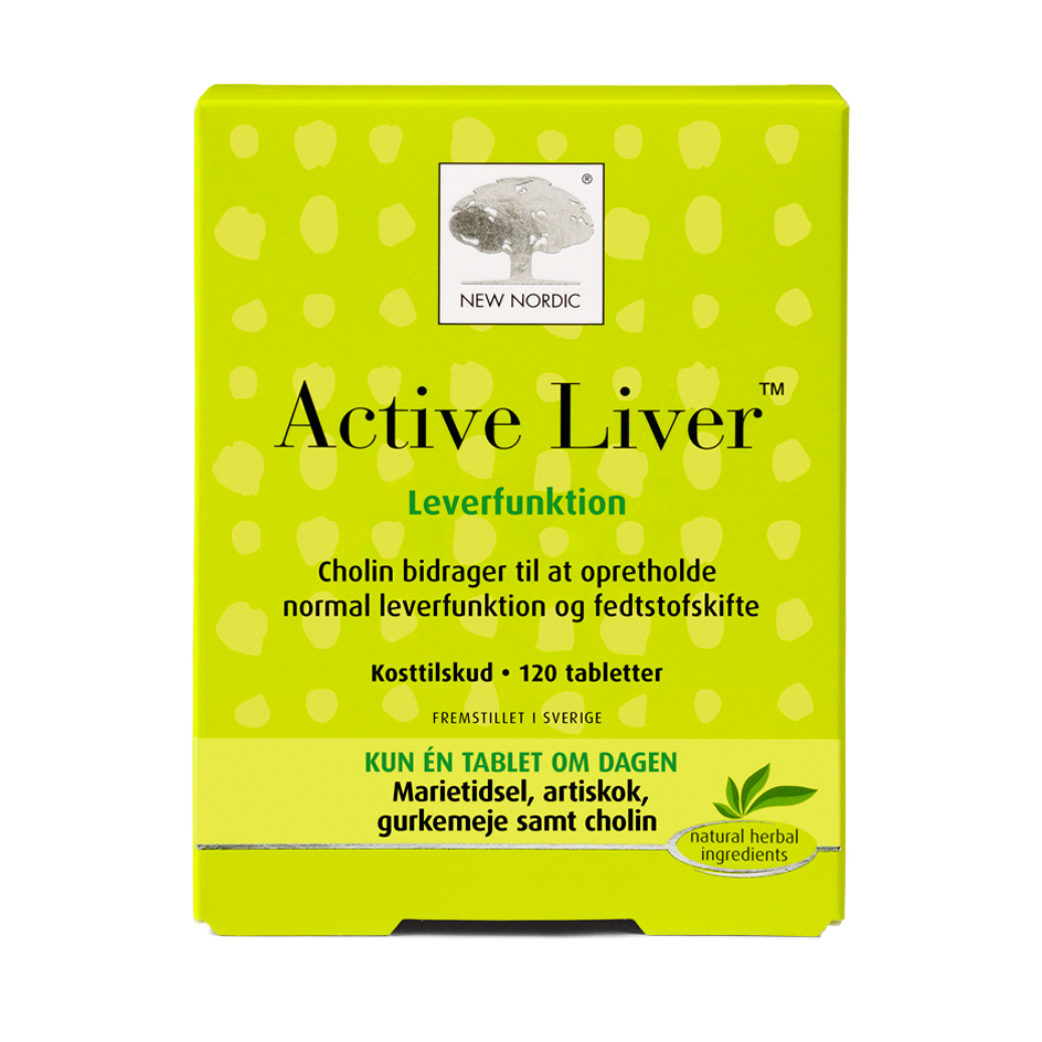 Produktbillede af New Nordic Active Liver 120 tabl 2 for 918,- på tilbud