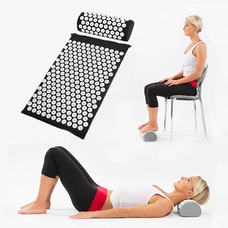 Produktbillede af Køb Akupressursæt med måtte og pude Lilla på tilbud