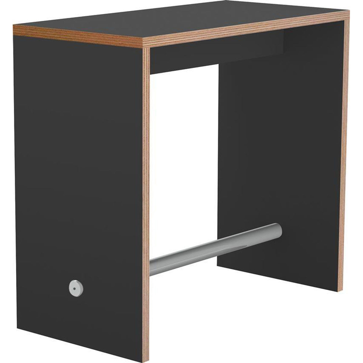 Produktbillede af U-bord 80x120x110 cm Sort på tilbud