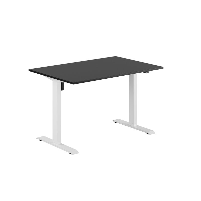 Produktbillede af EASY Hæve/Sænkebord m/1 motor 120x80cm Sort-hvid på tilbud