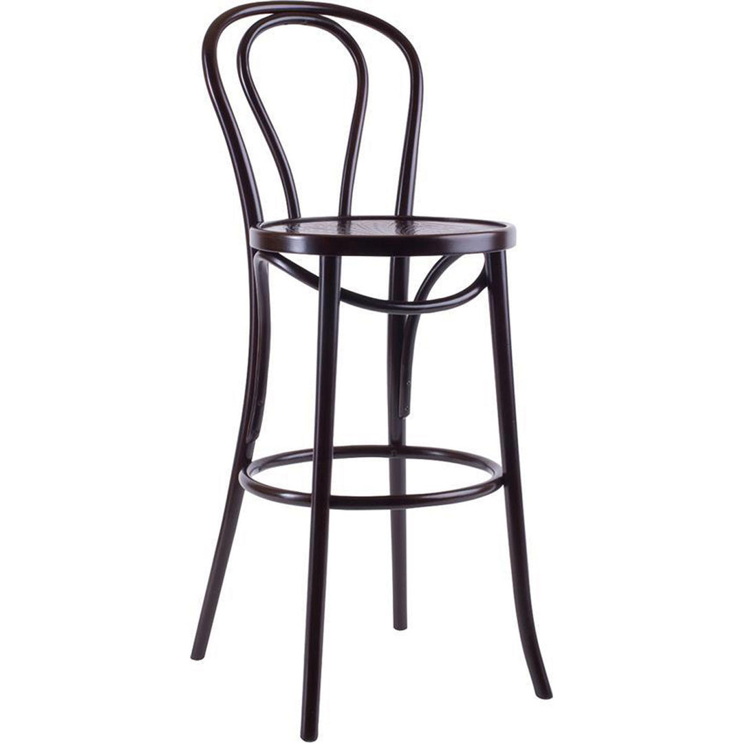 Produktbillede af WINNIE barstol med sædehøjde 75cm Wenge bejd på tilbud
