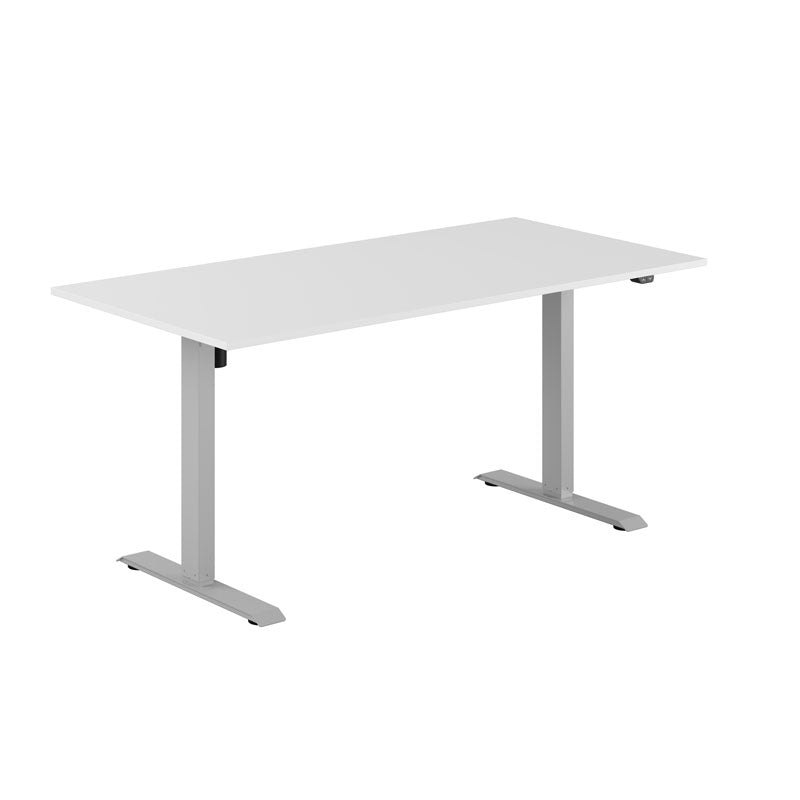 Produktbillede af EASY Hæve/Sænkebord m/1 motor 160x80cm Hvid-grå på tilbud
