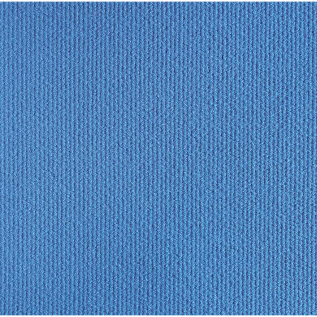 Produktbillede af Messetæppe rip/skum 2x35m Cyan blå på tilbud