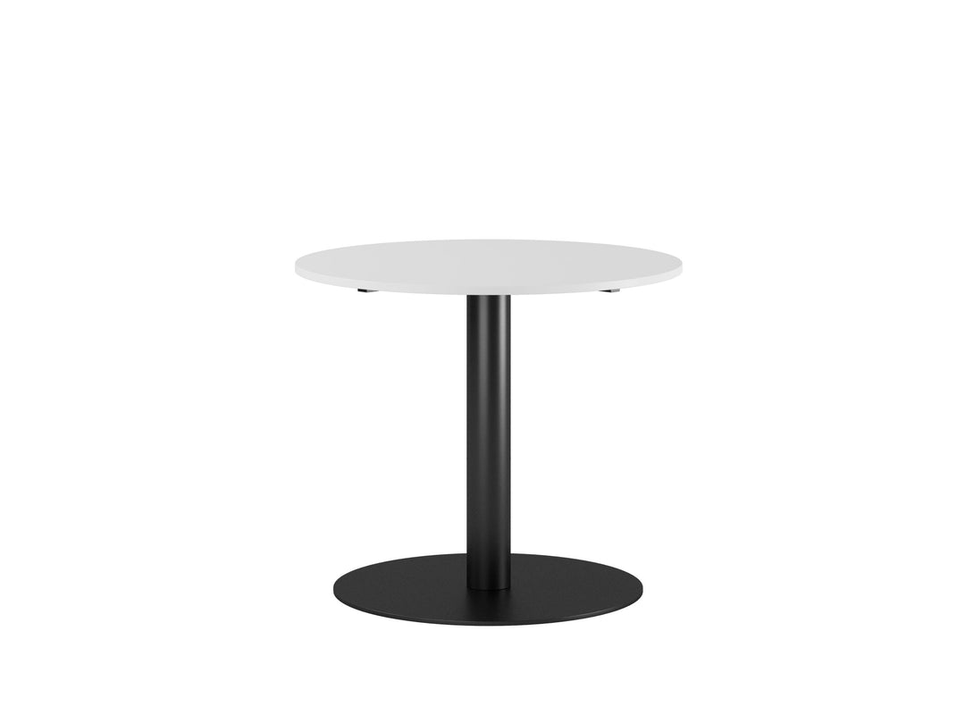 Produktbillede af Studio rundt Konferencebord Ø90cm Hvid-sort på tilbud