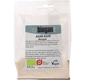 Detaljeret produktbillede af Biogan Agar agar pulver Ø 30g. på tilbud